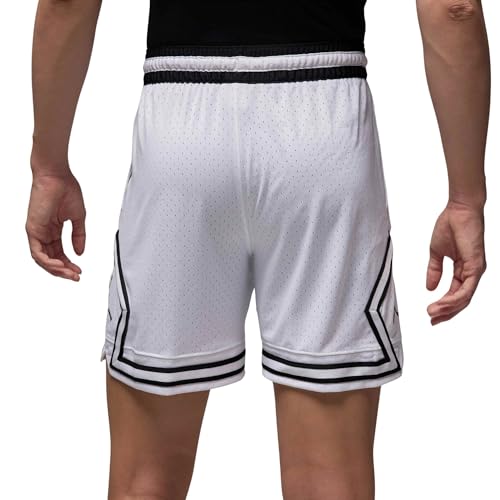 Nike Jordan Men's Diamond Mesh Dri-Fit Shorts White Code HF9910-1002