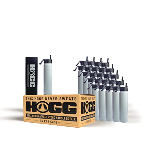 HOGG 25oz Sublimatable Hydro Handle Bottle Case (25 Pack) DIY, Customizable, Add Logo, Vinyl, Alcohol Ink, or Glitter & Epoxy To Any Cup. Bulk/Wholesale Sublimation Tumblers