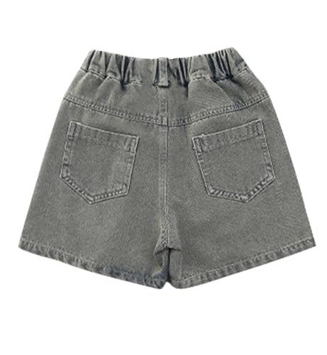 Teens Girl's Side Slits Denim Skirt Y2k Elastic High Waist A Line Jean Skirt with Pockets School Uniform Skorts for3