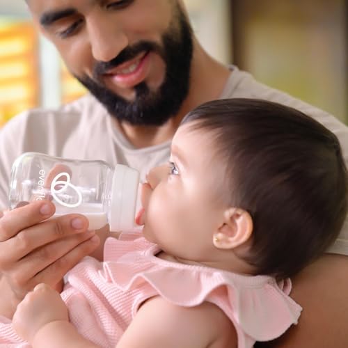 Evenflo Balance+ Glass Wide Neck Baby Bottles, Clear, 6 fl oz, 6 Pack - image 4