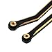 INJORA Brass High Clearance Front 4 Links Set 43g Links Set for SCX24 Gladiator Dodge Power Wagon Axial 1/24 RC Crawler Car(Black Brass)