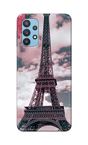 Image of Lovers Famous Place Eiffel Tower in Paris Hard Back Case Cover for Samsung Galaxy A32 Back Cover -(J5) VNS2227