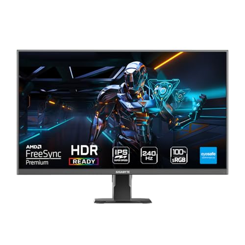 GIGABYTE GS27Q X 27” IPS 2560 x 1440 (QHD) FreeSync Premium 240Hz/250Hz (OC) 1ms (MPRT) HDR10 300 cd/m2 (TYP) view 1