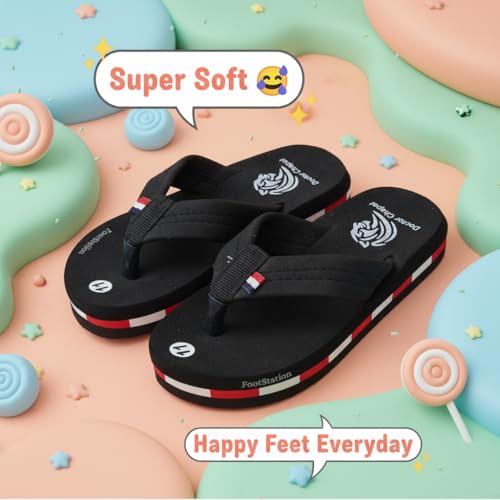 Image of Kids Soft Comfortable Flip Flop Slippers | Lightweight Cushioned Sole | Anti-Slip Casual Daily Wear.