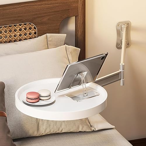 Table de Chevet Murale Pliante Gain de Place Blanche Table d'Appoint - 2