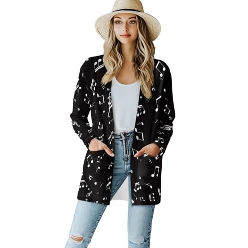 Image of Womens Open Fron Cardigan Sweaters Long Sleeve Tops Daily Coats
