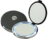 Floxite Fl-360-b 10x Led Lighted Compact With Crystals and Dfp Quality Glass, Black