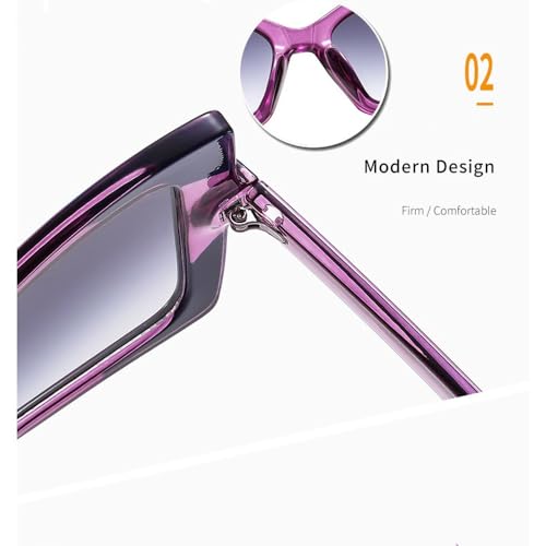 Lunettes de soleil œil de chat avec finition bicolore luxe - 4