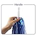 Hooshing 24PCS Blue and White Pom Poms Cheerleading Metallic Foil Cheer Pompoms with Plastic Handles for Rooters Cheering Squad Team Spirit Sports