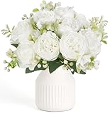 Photo Gallery mkono fiori finti in vaso, 22,9 cm, centrotavola di fiori artificiali, decorazioni per tavolino da caffè, composizioni di fiori in seta, per casa, scrivania, mensola, sala da pranzo, cucina Photo Gallery mkono fiori finti in vaso, 22,9 cm, centrotavola di fiori artificiali, decorazioni per tavolino da caffè, composizioni di fiori in seta, per casa, scrivania, mensola, sala da pranzo, cucina