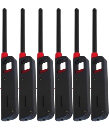Set 6 encendedores largos para parrilla con gas butano recargable
