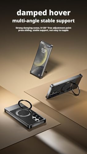 Coque Samsung S26 Ultra 5G bumper métal antichoc avec support noir