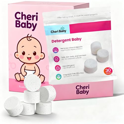 120 Deep Cleaning High-Efficiency Detergent Tablets for Momcozy, Baby Brezza, GROWNSY Bottle Washers, Washing Tablets Compatible with All Brands Baby Bottle Washers, Remove Milk Residue &amp; Odor