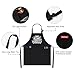 APRONPANDA King of The Grill Apron, BBQ Aprons for Men with Pockets, Christmas Gifts for Men Him Dad, Professional Cooking Chef Cotton Apron for Kitchen,Baking