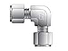 Parker Hannifin 8-8 EBZ-B CPI Brass Union Elbow Tube Fitting, 1/2" Single Ferrule Tube x 1/2" Single Ferrule Tube