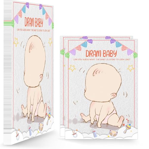 Draw Baby Face Baby Shower Games, Fun Gender Reveal Party Game fo...