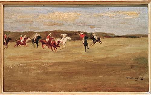 Max Liebermann joueur de polo sur toile de qualite superieure sans cadre 50x70