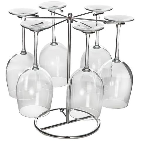 Six Wine Glass Drying Rack - 4-color box Cover