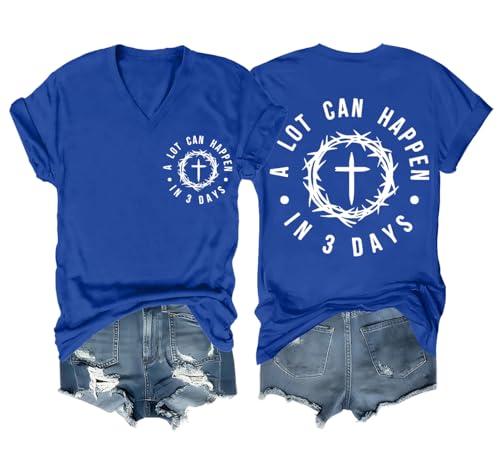 A Lot Can Happen in 3 Days Shirt Vintage Easter Alot Can Happen in Three Days Christian Shirts for Women Men