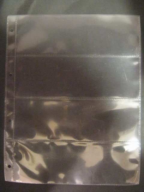 Cosmic/Multi-Master Banknote Collectors Sleeves - 4 Pocket Horizontal, 215mm x 73mm (200)