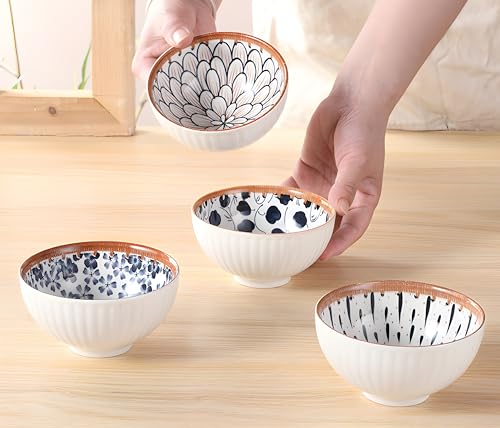 Image of YOMITH Ceramic Dinner Set with Plates & Bowls | 2 Plate & 4 Bowls Crockery Set for Indian Dining Table | Microwave & Dishwasher Safe | Home & Gifting (Set of 6)