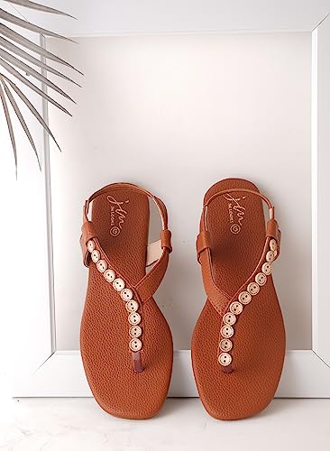 Image of JM LOOKS Fashion Black Stylish Flat sandal Casual Flat Fancy Solid Comfortable Sole For Womens & Girls