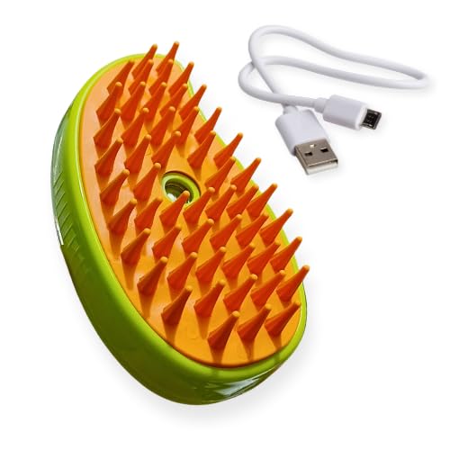 PETSTRACK Cat Steam Brush, 3 in 1 Cat Steamy Brush Cleanser, Silicone Massage Grooming Brush, Pet Hair Cleaning Brush Comb for Cats Dogs (B0D5HRSF2M) Amazon Price History, Amazon Price Tracker