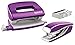 Produktbild Leitz 55996062 Mini-Heftgerät-und Locher-Set (für bis zu 10 Blatt, Inkl. Heftklammern, WOW) metallic violett