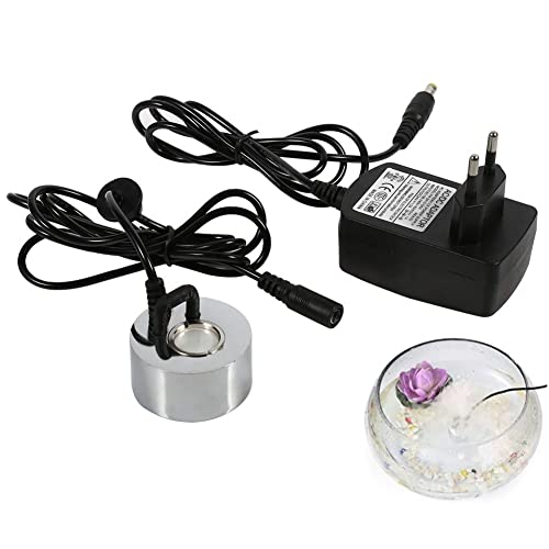 OKBY Nebel-Hersteller - Ultraschall Fogger Wasser-Brunnen-Teich-Atomizer Luftbefeuchter Wet feuchter Luft Kalter Nebel Negative Ionen mit Adapter EU-Steckern