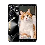 QrZrQ Unlocked Smartphone Barato, Pantalla de 5,0 Pulgadas 16GB ROM 3G Network Teléfono con Doble SIM y Doble Cámara (Pova6Pro-Black)