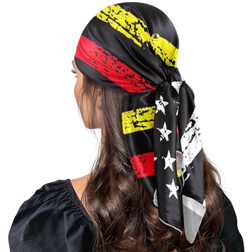 Yuiboo Square Silk Head Hair Scarf Scarves And Wraps Fashion Evening for Christmas scarf bufandas para mujer