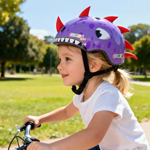 Image of Toddler Kids Bike Helmet, Adjustable and Multi-Sport, 3 Sizes for Ages 1-2-3-5-8-14 Years Child Infant Boys Girls