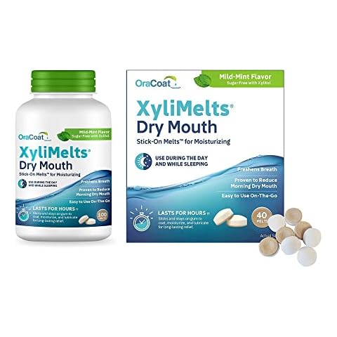 OraCoat® XyliMelts Bundle Mild Mint 100 Count and Mild Mint 40 Count, Dry Mouth Relief Products Cover