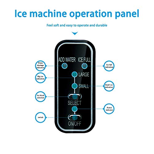 Fabricadora de hielo acero inoxidable 220V miniatura 6
