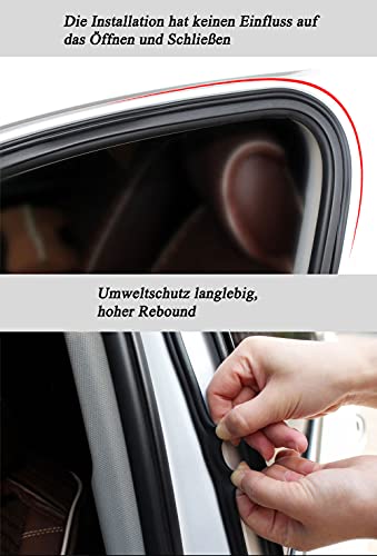 Guarnizione in gomma per portiera dell'auto, per