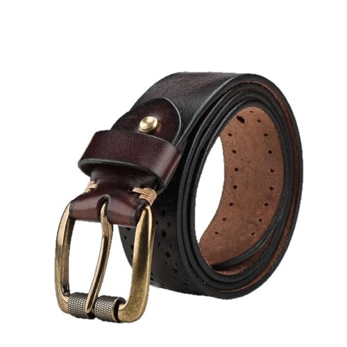 Fashion Belts Versatile Belt 110cm, 120cm, 130cm Cowhide Men's Belt Casual Men and Women Retro Matching Jeans Belt