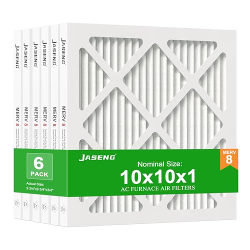 Image of 10x10x1 MERV 8 Air Filter, 6-Pack for Furnace HVAC