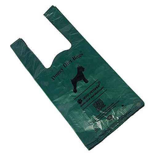 SCOT-PETSHOP 250 Large Strong Eco Friendly Dog Poop Bags With Handles (Dog Poo Bag/Dog Waste Bags) NOT ON A ROLL