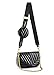 CHIC DIARY Damen Multi Tasche PU Schultertasche Kleine Umhängetasche Handtasche mit Münzetasche Crossbody Bag mit 2 Schultergurte