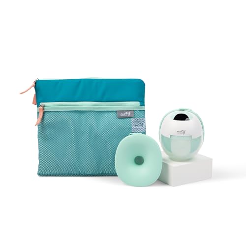 Image of Motif Medical Aura Glow Hands-Free Breast Pump for Breastfeeding - Portable Breast Pump w/Inbuilt Nightlight & Wet-Dry Bag - Lightweight, Wireless Hospital Grade Pump w/ 5 Flange Sizes