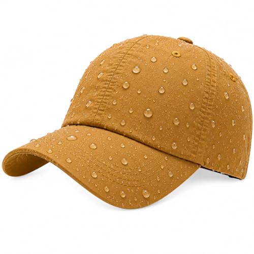 Image of Waterproof Baseball Cap Breathable UPF50+ Caps for Men Women Outdoor Sport Adjustable Rain Quick Dry Hat