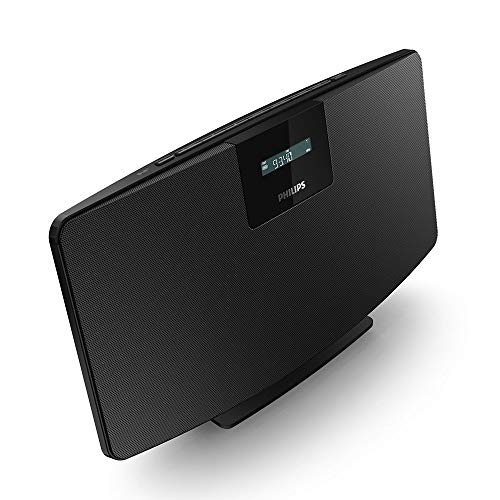 Philips DAB+ Radio M2505/10 Digital Radio (DAB+/UKW, Multipairing-Bluetooth, 3,5-mm-Audioeingang, 2,75-Zoll-Full-Range-Treiber, 10 W) Schwarz