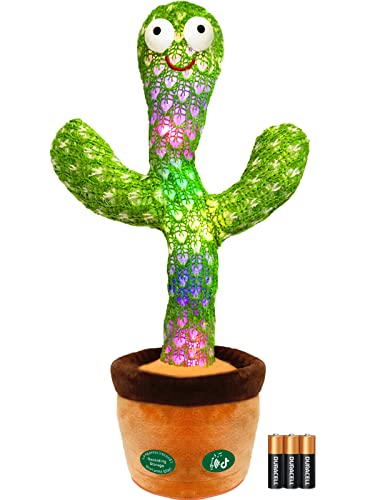 Image of Pbooo Dancing Talking Cactus Toy,Talking Repeat Singing Sunny Cactus Toy 120 Pcs Songs for Baby 15S Record Your Sound Volume Adjustment