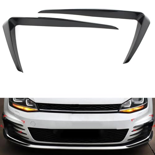 Caches feux antibrouillard Golf 7 GTI abs noir laqué