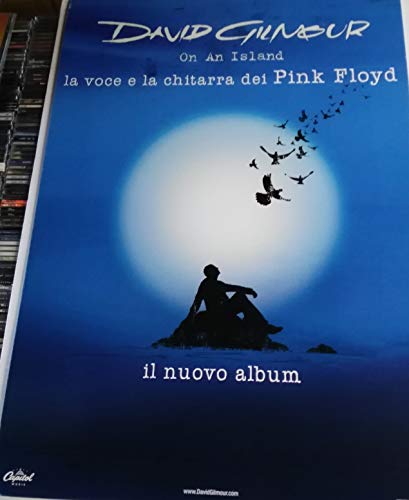 David Gilmour On An Island présentoir PLV d'époque au format 98 X 68