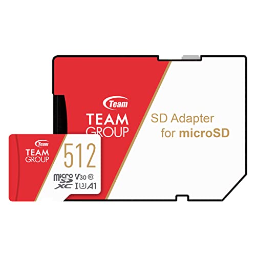 Amazon | Team microSDXCカード 512GB 高速転送UHS-1 U3 V30 A1対応