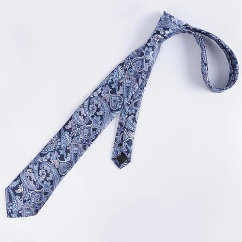 Image of Alizeal Mens 3.15'' Vintage Paisley Tie Pocket Square Set