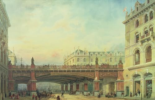 Impression d'affiches Holborn Viaduct Londres sur toile de qualité Ernest Crofts portrait 60x90