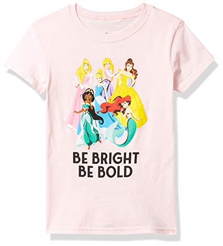 Disney Be Bright Be Bold Princess Ariel Belle Rapunzel T-Shirt (X-Large) Pink