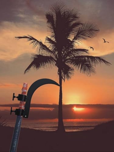 Image of SR Heavy Duty Agricultural Hand Tool for Harvesting, Farming & Gardening | Tempered Steel Coconut Plucker & Grass Sickle Cutter Head | Tree Branch Cutting, Crop Harvesting & Garden Maintenance (large)